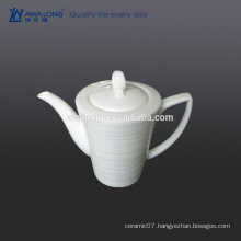 Custom High brightness Bone China White blank Ceramic coffee pot